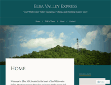 Tablet Screenshot of elbavalleyexpress.com